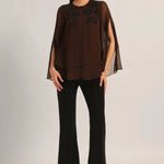 MIDNIGHT BLOOM DOUBLE LAYER TOP Namrata Joshipura Online