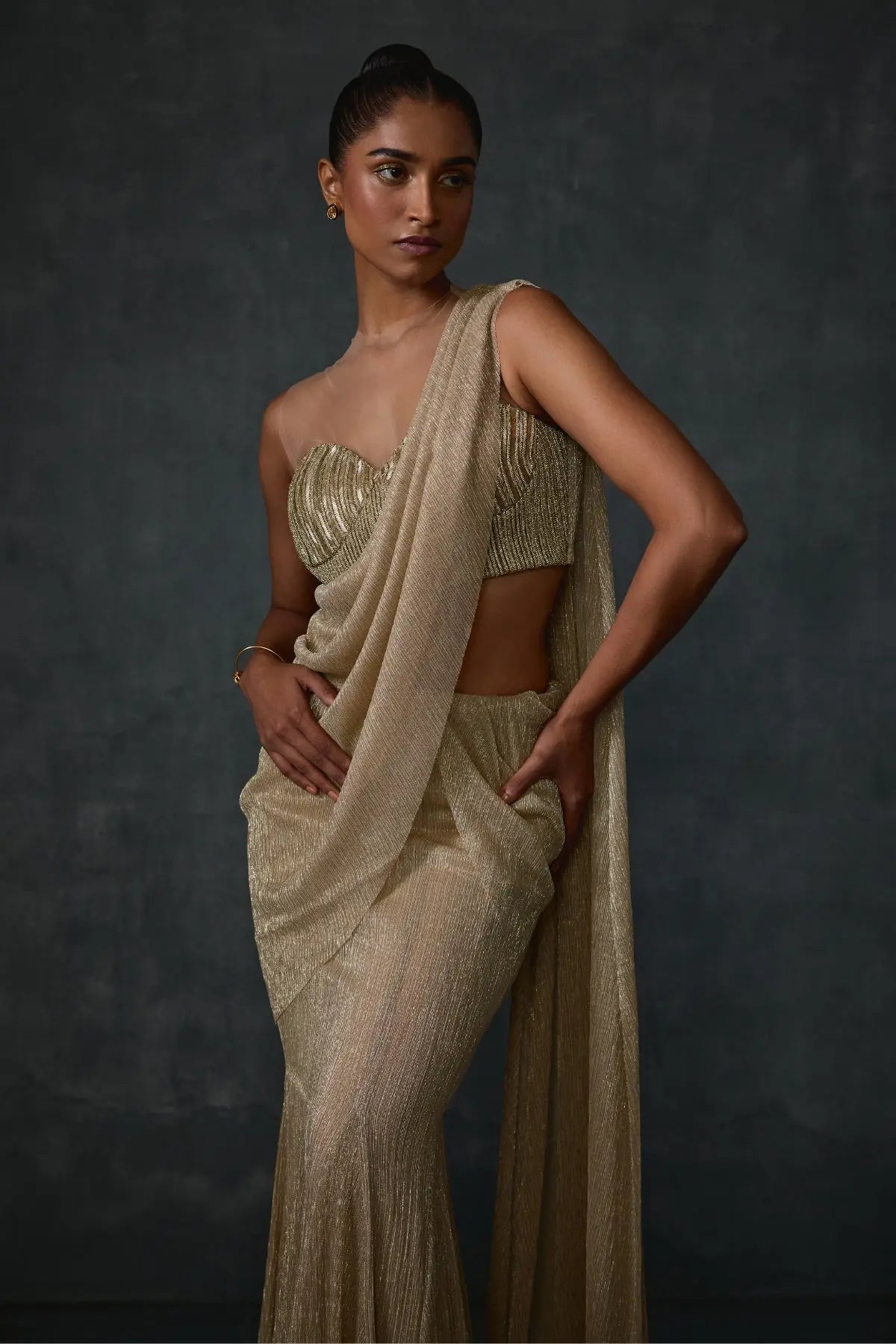 Glissara Godet Draped Saree Namrata Joshipura Online