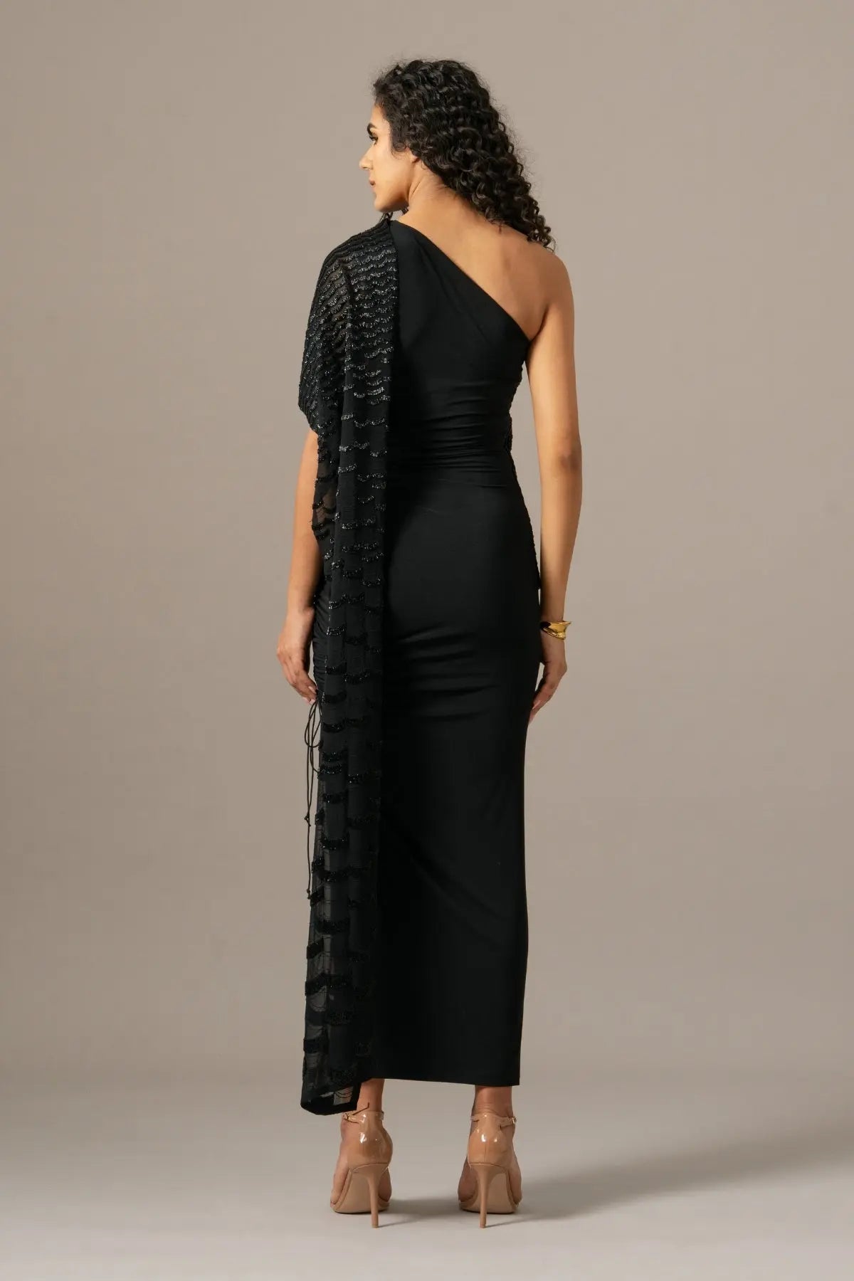 Grille One Shoulder Gown Namrata Joshipura Online