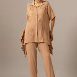 Palm Leaf Front Open Handkerchief Tunic Namrata Joshipura Online