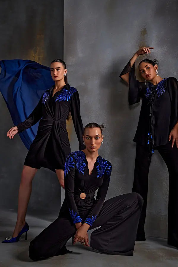 Autumn Fern Tie Up Dress Namrata Joshipura
