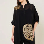 Rosette Bark Zipper Tunic Namrata Joshipura Online