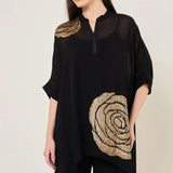 Rosette Bark Zipper Tunic Namrata Joshipura Online