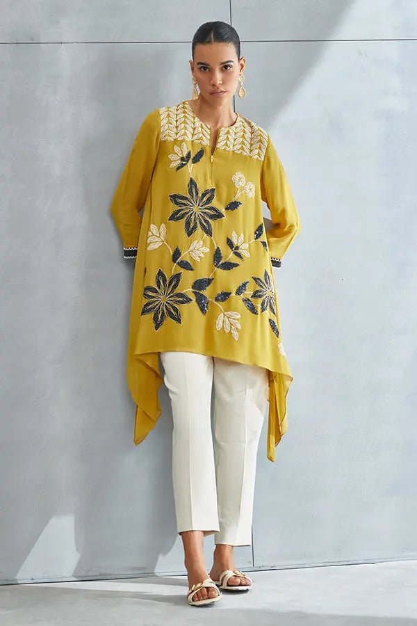 Wild Violet Asymmetric Tunic Namrata Joshipura