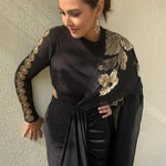 Lisa Ray in Katniss Shimmer Drape Saree Namrata Joshipura Online (Celebrity Muses)