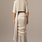 Pearl Drop Jacket With Mermaid Drape Namrata Joshipura Online
