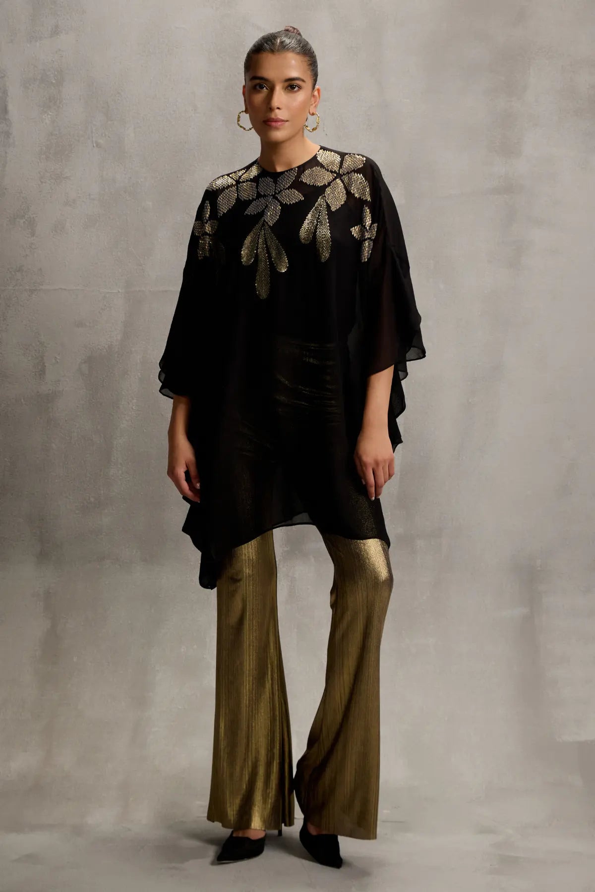 Moonflower Side Ruffle Tunic Namrata Joshipura