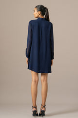 Moonflower Front Pleat Dress