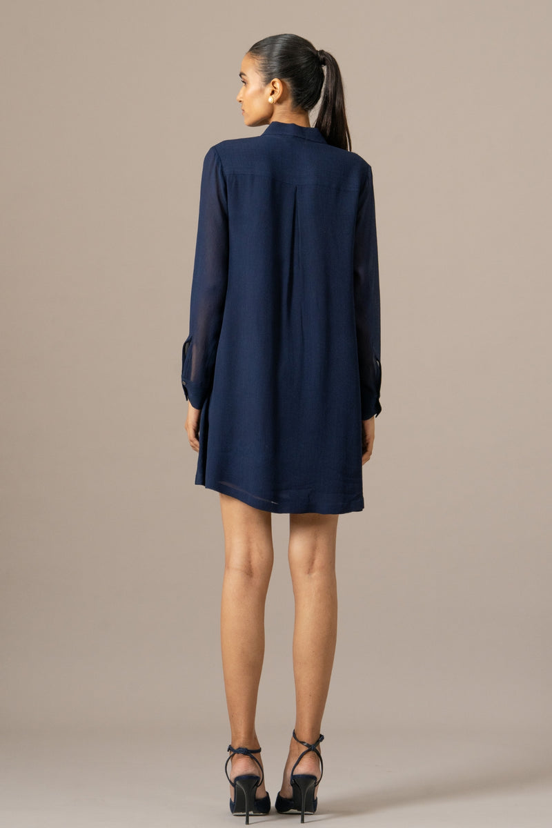 Moonflower Front Pleat Dress