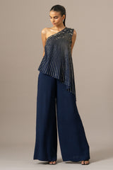 Baroque One Shoulder Jumpsuit