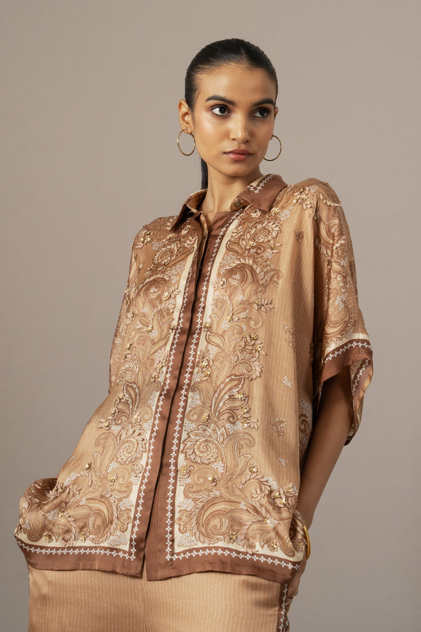 PAISLEY PRINTED SCARF COORDSET