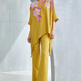 Wild Violet Handkerchief Hem Tunic Namrata Joshipura