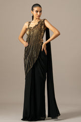 Baroque Saree With Embroidered Blouse