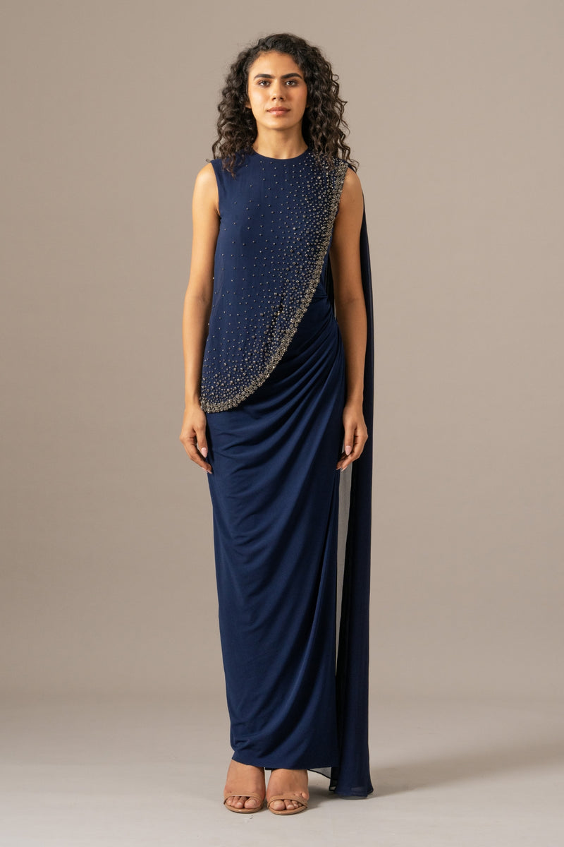 Star Draped Gown