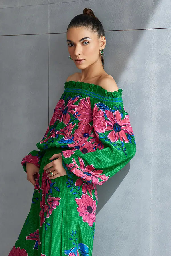 Zinnia Off Shoulder Jumpsuit Namrata Joshipura