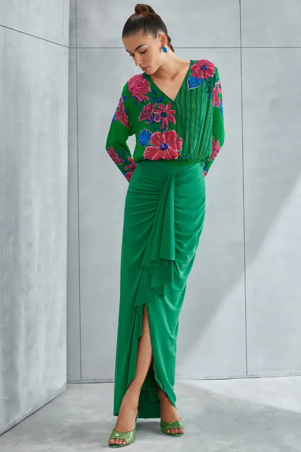 Zinnia Drape Skirt Set Namrata Joshipura