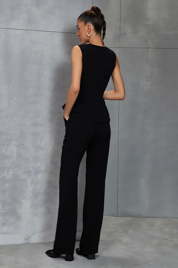 Metallic Scallop Peplum Top Namrata Joshipura Online