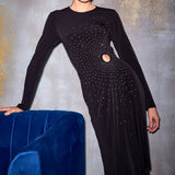 Crystal Square Cut Out Gown Namrata Joshipura