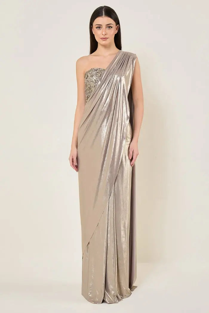 Amara Corset Blouse With Drape Saree Namrata Joshipura Online