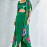 Zinnia Cape Skirt Set Namrata Joshipura