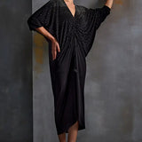 Crystal Square Drape Dress Namrata Joshipura