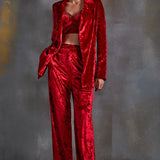 Cordelia Velvet Pant Set Namrata Joshipura
