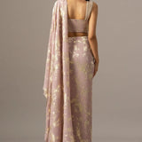 Diamond Dust Blouse With Draped Saree Namrata Joshipura Online
