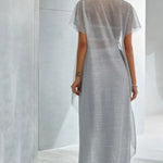 Metallic Cord Drape Skirt Set Namrata Joshipura