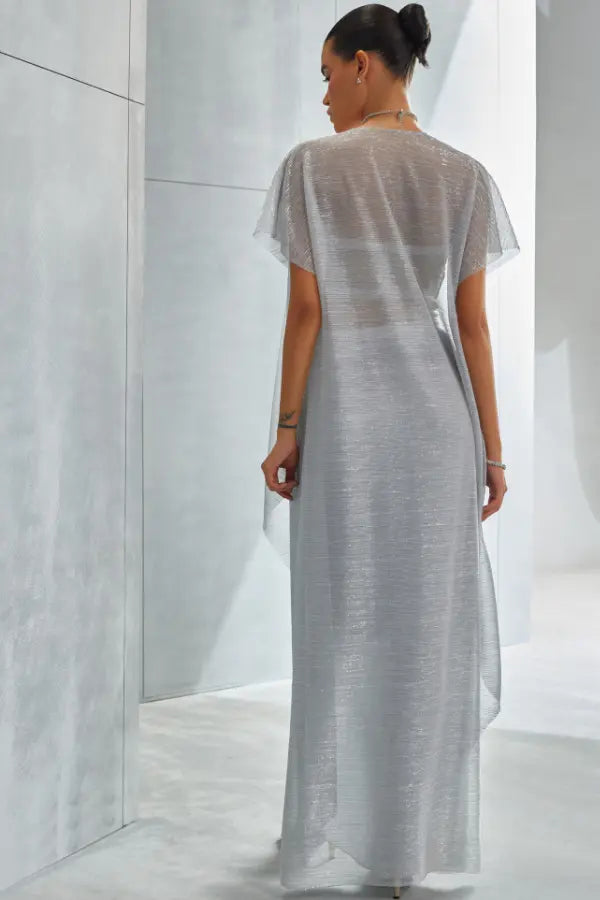 Metallic Cord Drape Skirt Set Namrata Joshipura