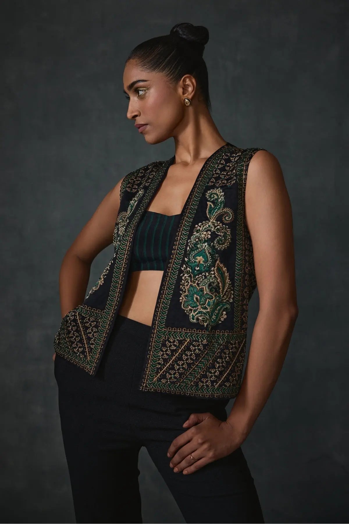 Paisley Open Jacket Namrata Joshipura Online