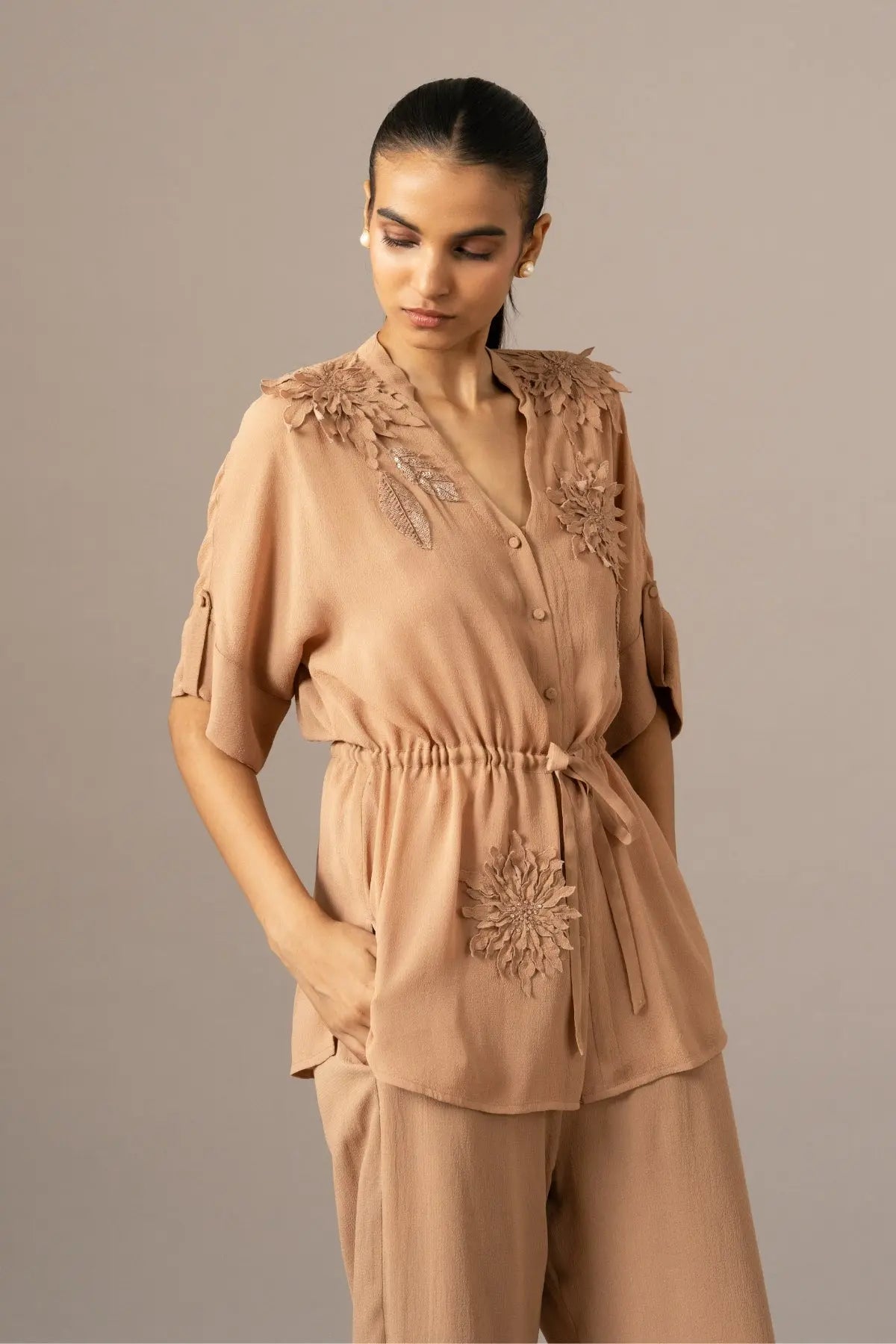Nigella Front Open String Coord Set Namrata Joshipura Online