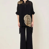 ROSETTE BARK ZIPPER TUNIC Namrata Joshipura Online