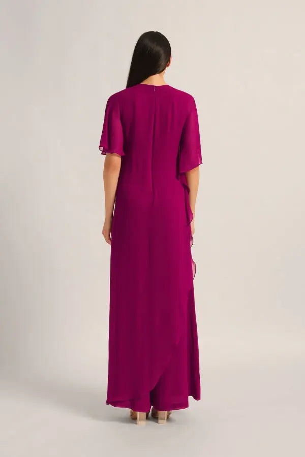 AMARA INTRICATE FRONT FLAP JUMPSUIT Namrata Joshipura Online