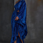 One Off Shoulder Velvet Drape Gown Namrata Joshipura