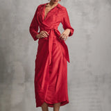 Rosettes Midi Crossover Dress Namrata Joshipura
