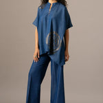 Rosette Zipper Handkerchief Tunic ROSETTE ZIPPER HANDKERCHIEF TUNIC