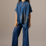Rosette Zipper Handkerchief Tunic ROSETTE ZIPPER HANDKERCHIEF TUNIC