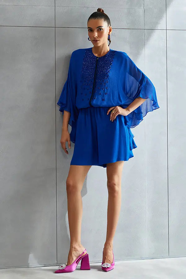 Metallic Hexa Boxy Romper Namrata Joshipura