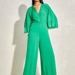 Metallic Quad Batwing Jumpsuit Namrata Joshipura