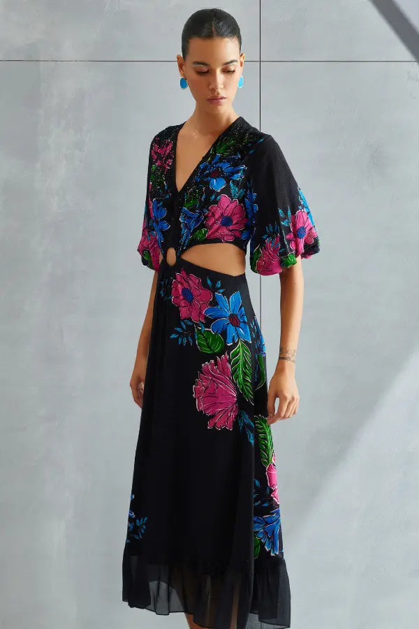 Zinnia Waist Cut Out Dress Namrata Joshipura