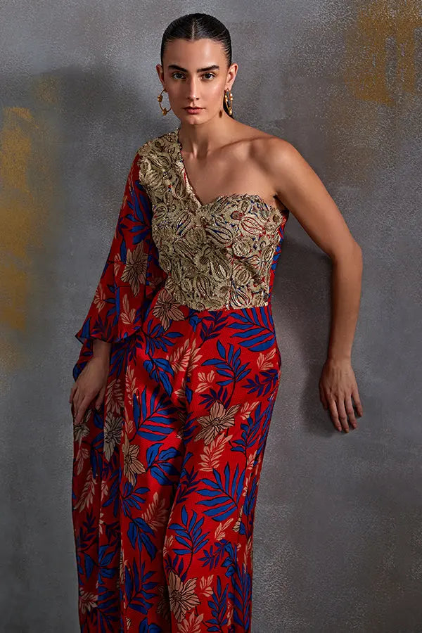 Willow One Off Shoulder Jumpsuit Namrata Joshipura