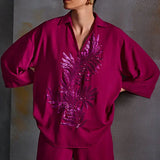 Autumn Fern Boxy Co-Ord Set Namrata Joshipura