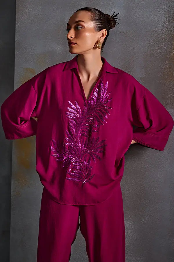 Autumn Fern Boxy Co-Ord Set Namrata Joshipura