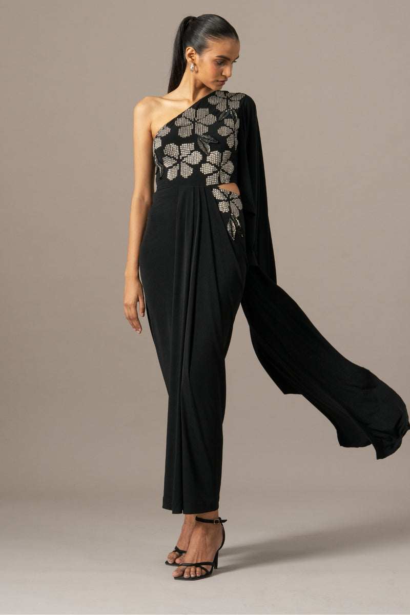 Moonflower One Shoulder Gown