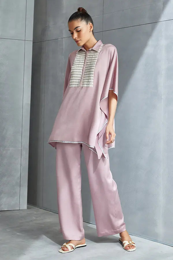 Metallic Hexa Kaftan Set Namrata Joshipura