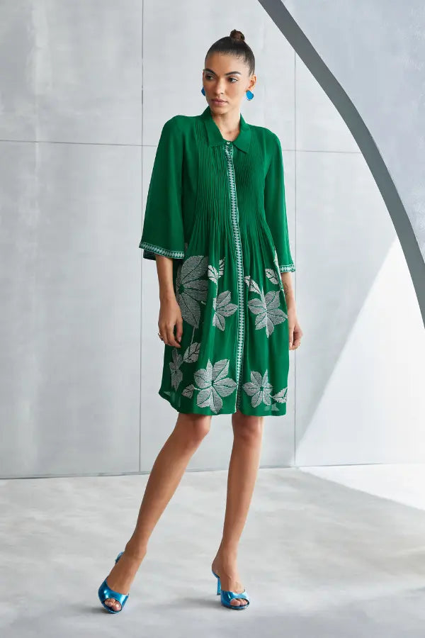 Wild Violet Pleated Dress Namrata Joshipura