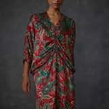 Winter Paisley Drawstring Dress Namrata Joshipura Online