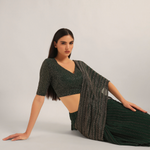 TRACKLINE DRAPED SAREE WITH BLOUSE Namrata Joshipura Online