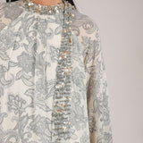 COSMIC DUST SHORT DRESS WITH NECK TIE