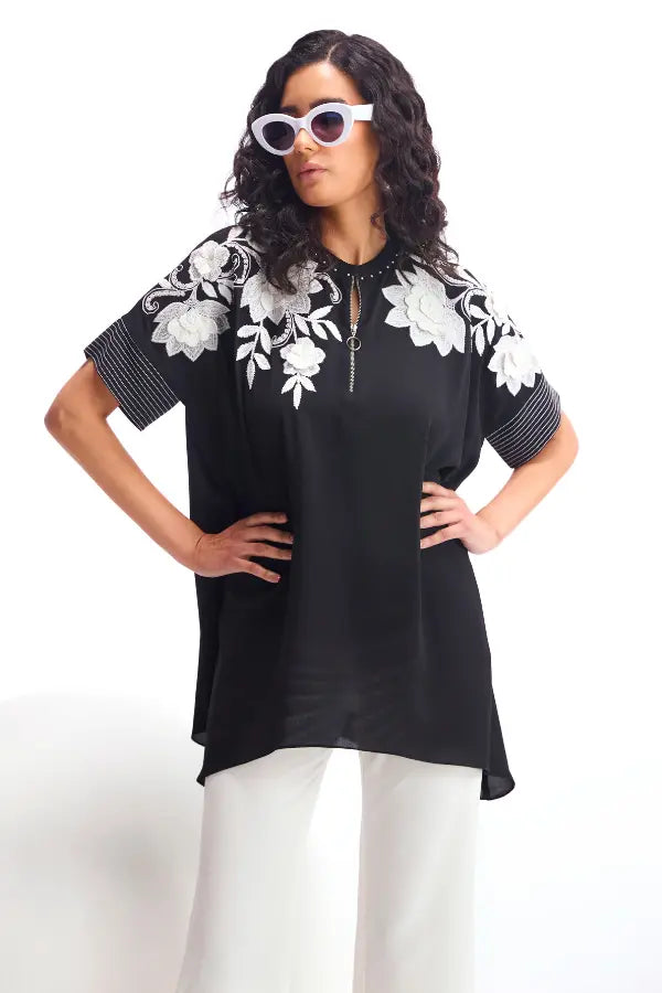 Dahlia Handkerchief Hem Tunic Namrata Joshipura